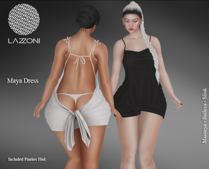 Second Life Marketplace - Lazzoni Maya Panties-Dress -DEMO